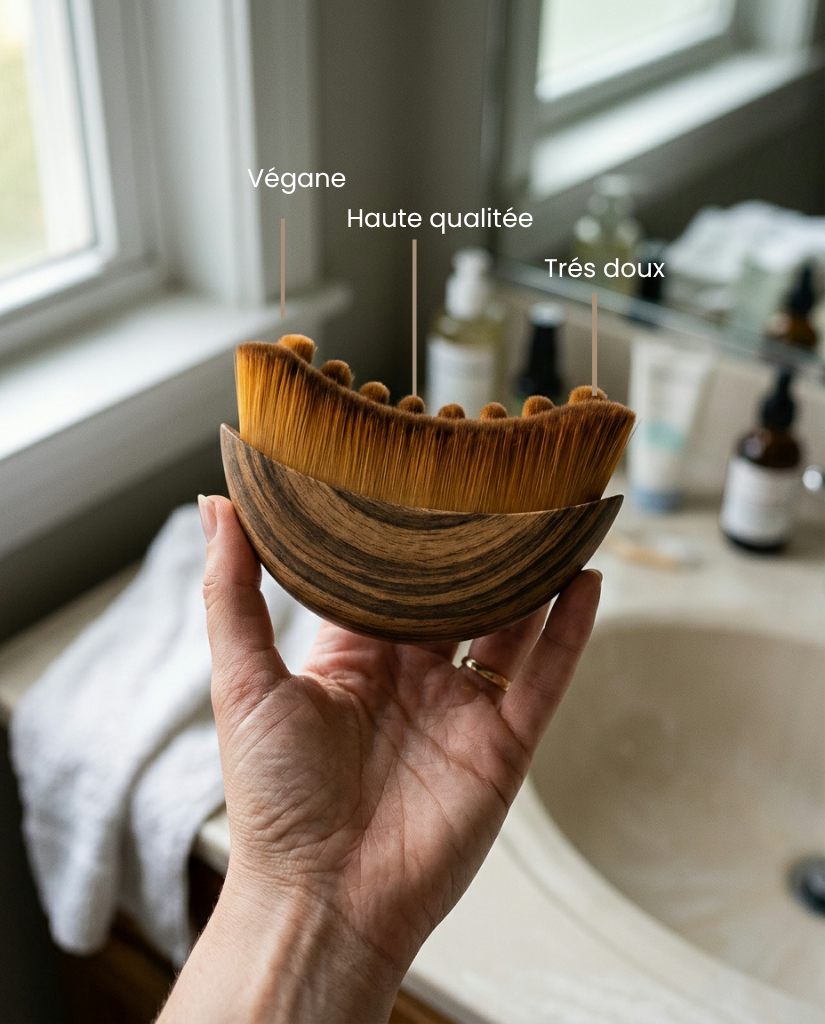 Brosse de Drainage Lymphatique Visage