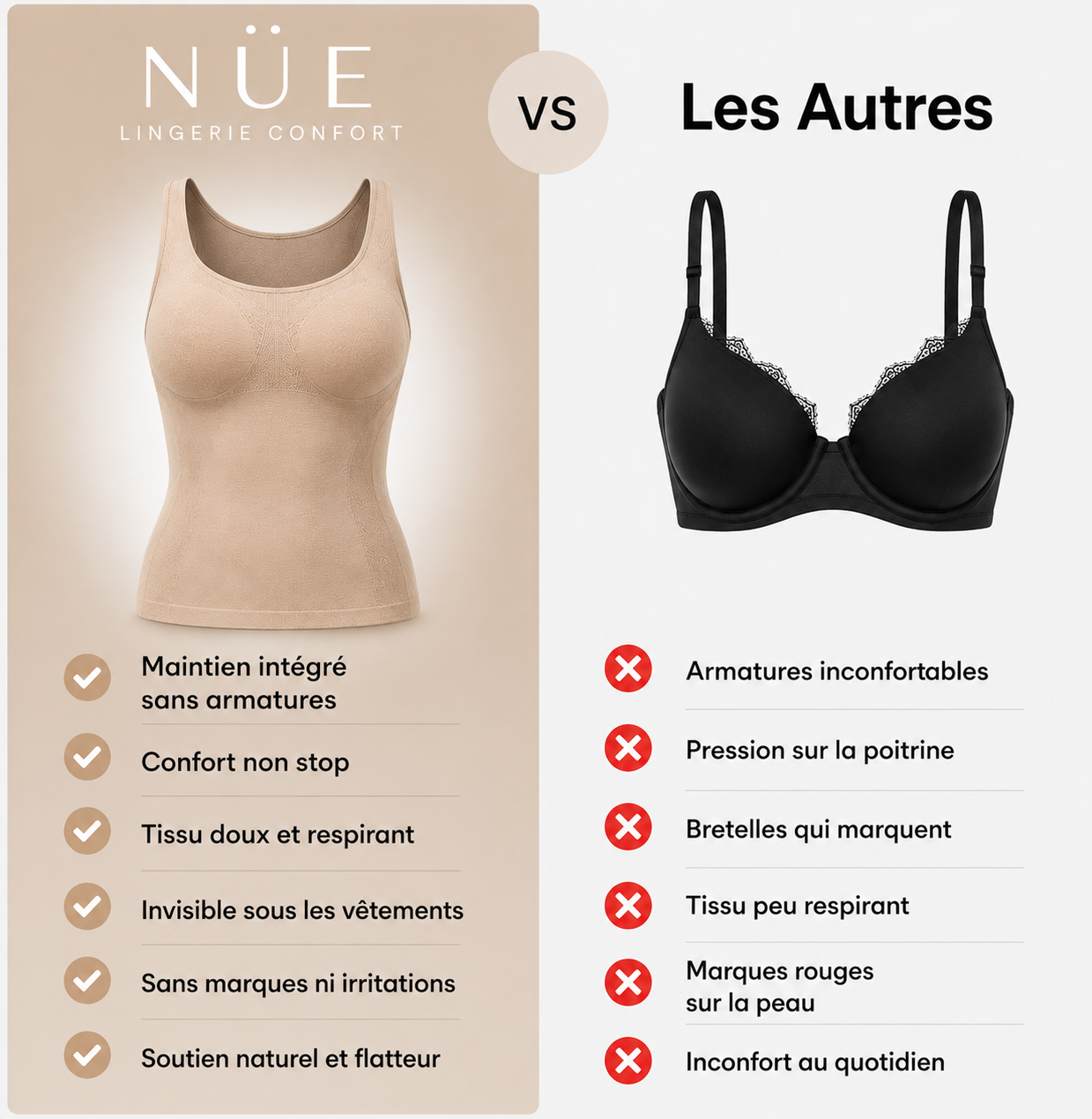 Débardeur avec soutien-gorge intégré