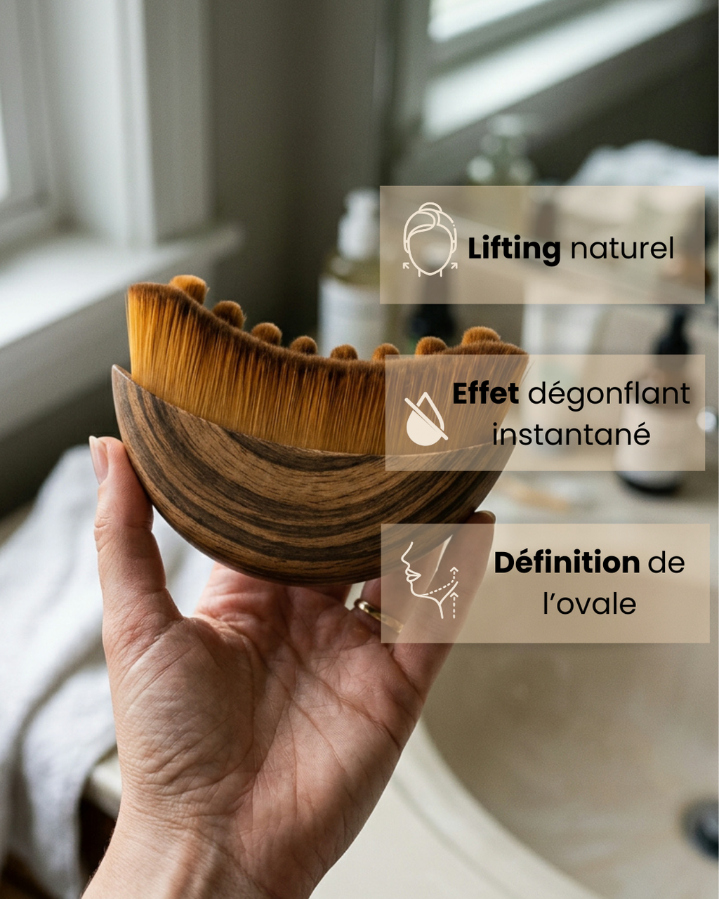 Brosse de Drainage Lymphatique Visage