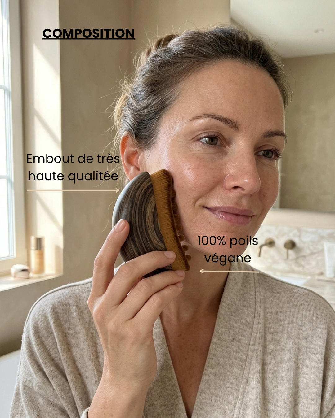 Brosse de Drainage Lymphatique Visage